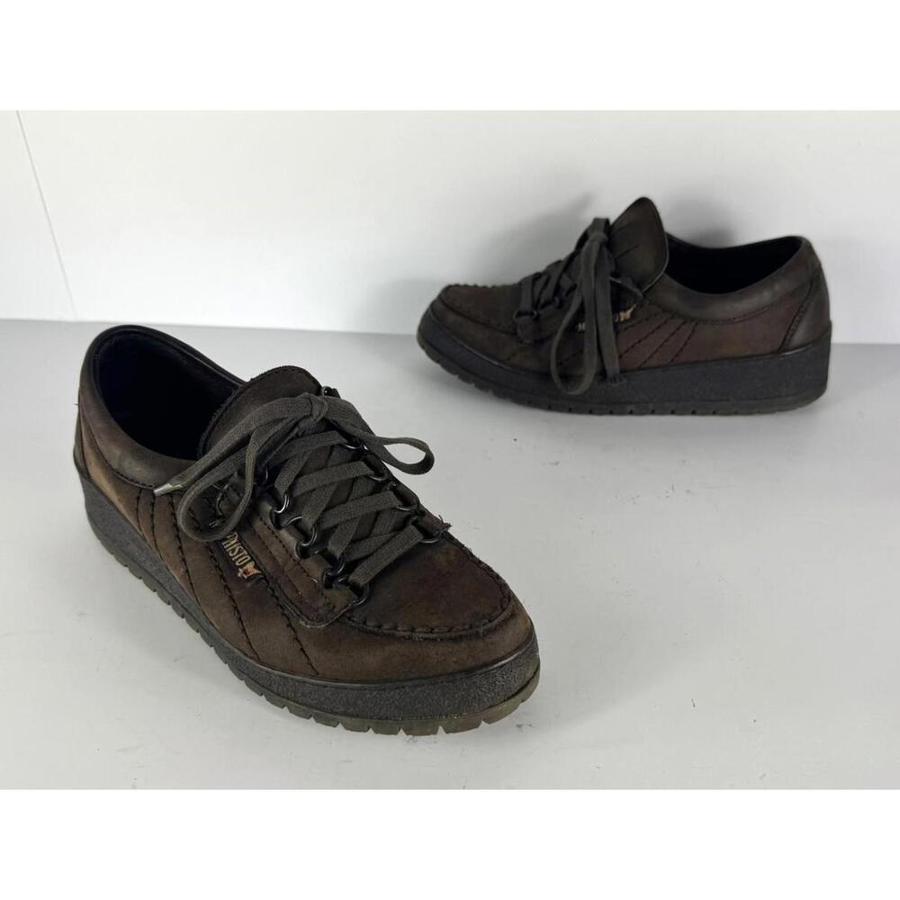 Mephisto Lady Khaki Green Velour Women's Shoes US 6
